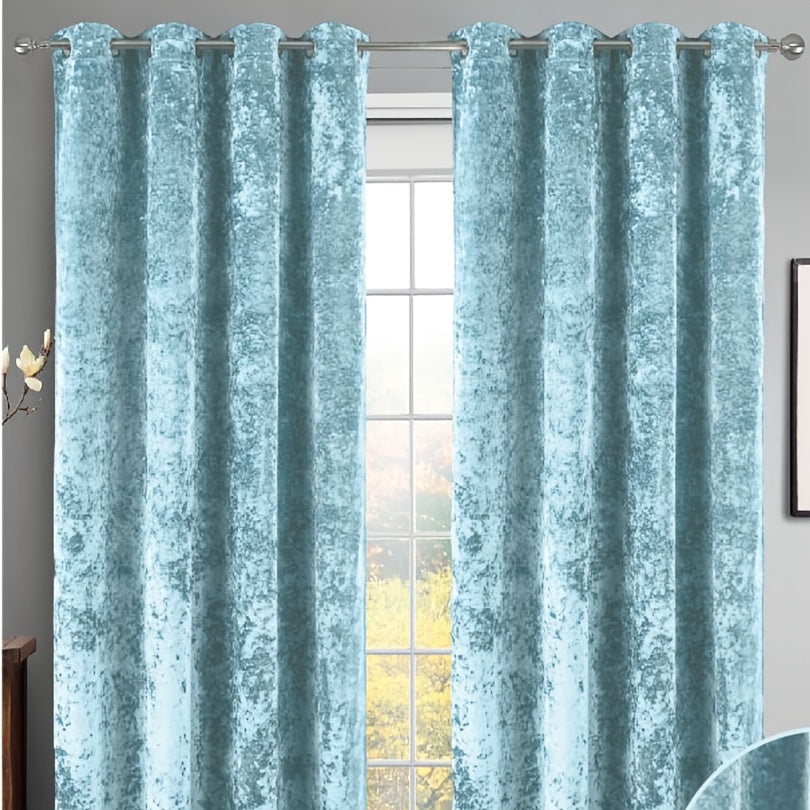 Rideau occultant en velours épais 140x260 cm pour chambre