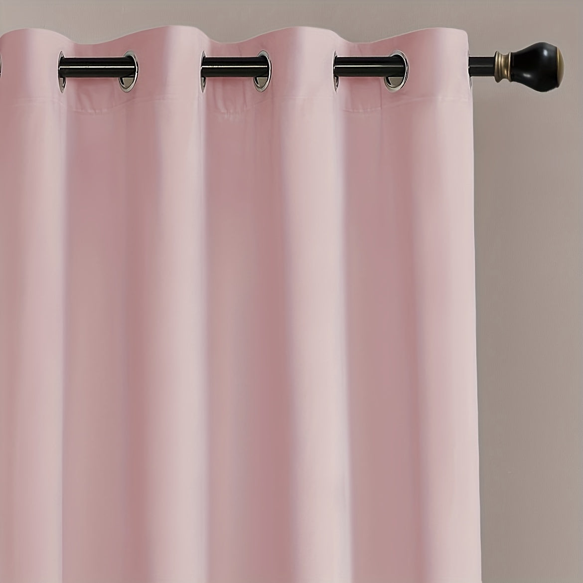 Rideaux velours tamisants à œillets style français (2 panneaux)