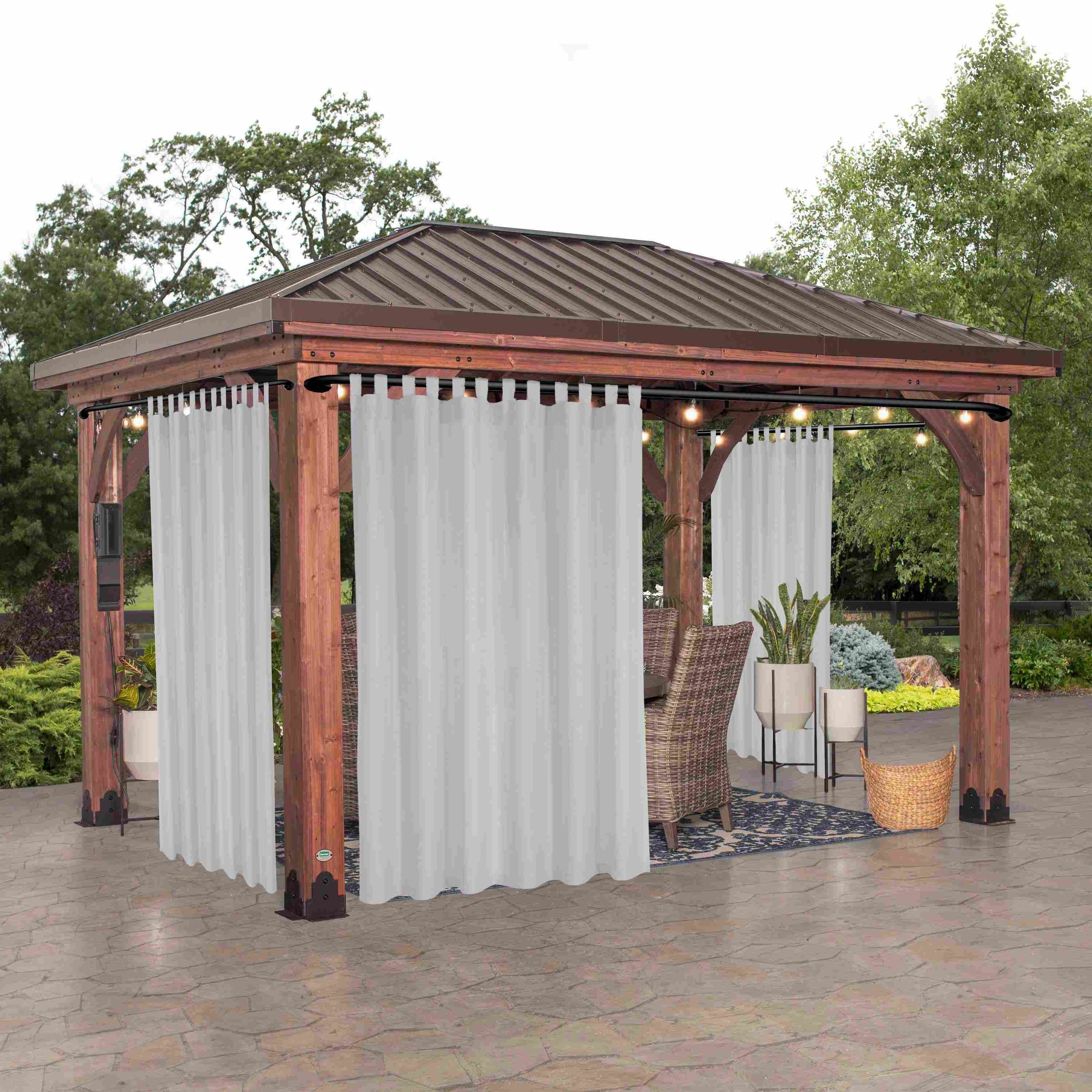Rideau extérieur occultant pour pergola et terrasse – 1 panneau