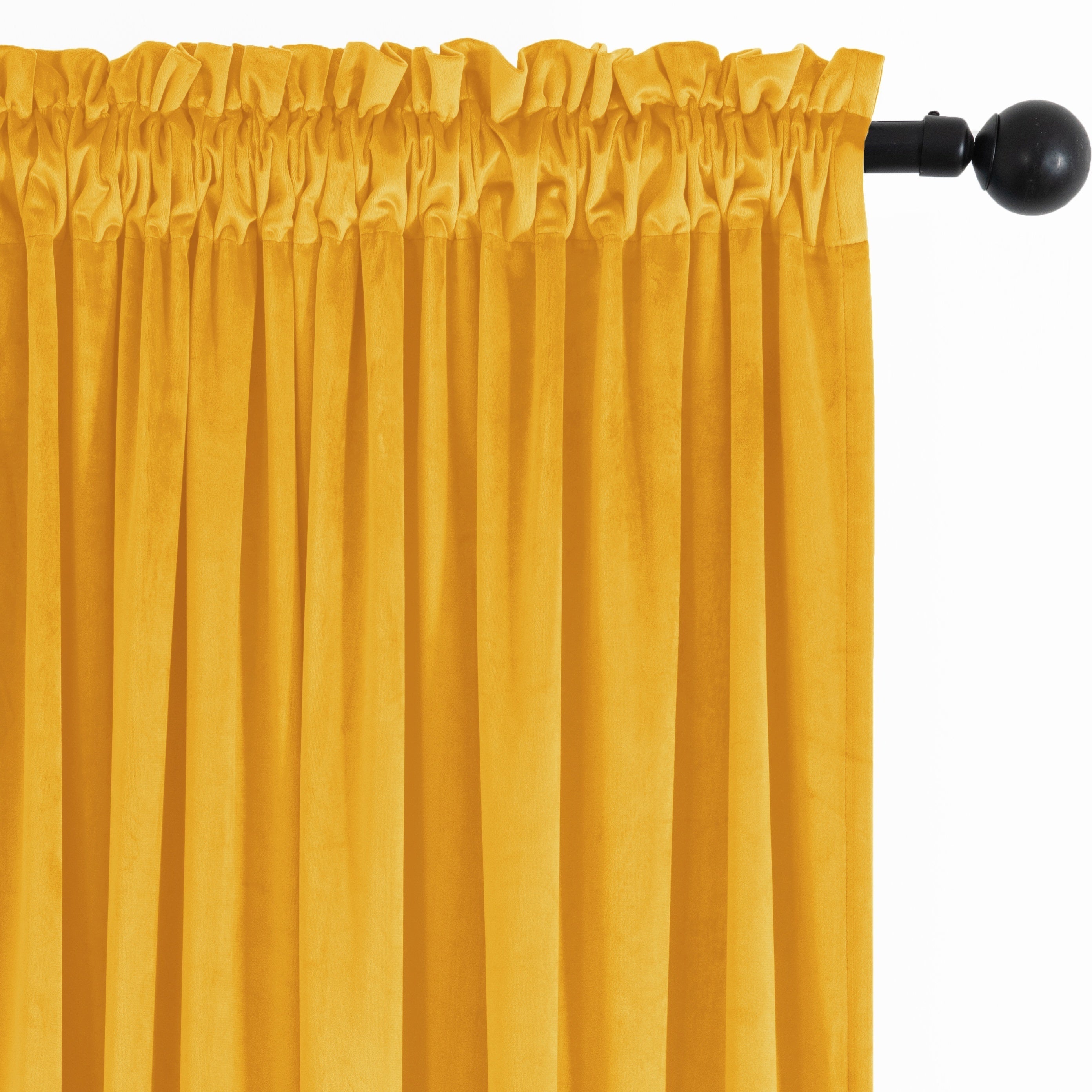 Rideau velours thermique et tamisant en polyester pour chambre et salon