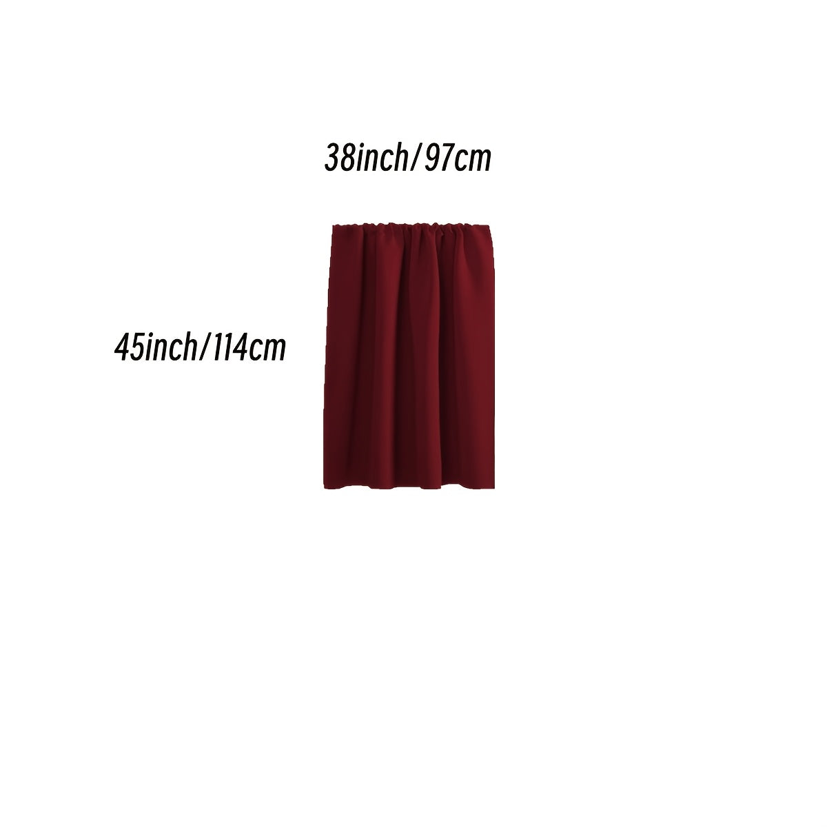 Rideau occultant thermique en polyester avec passage tringle, idéal salon et chambre