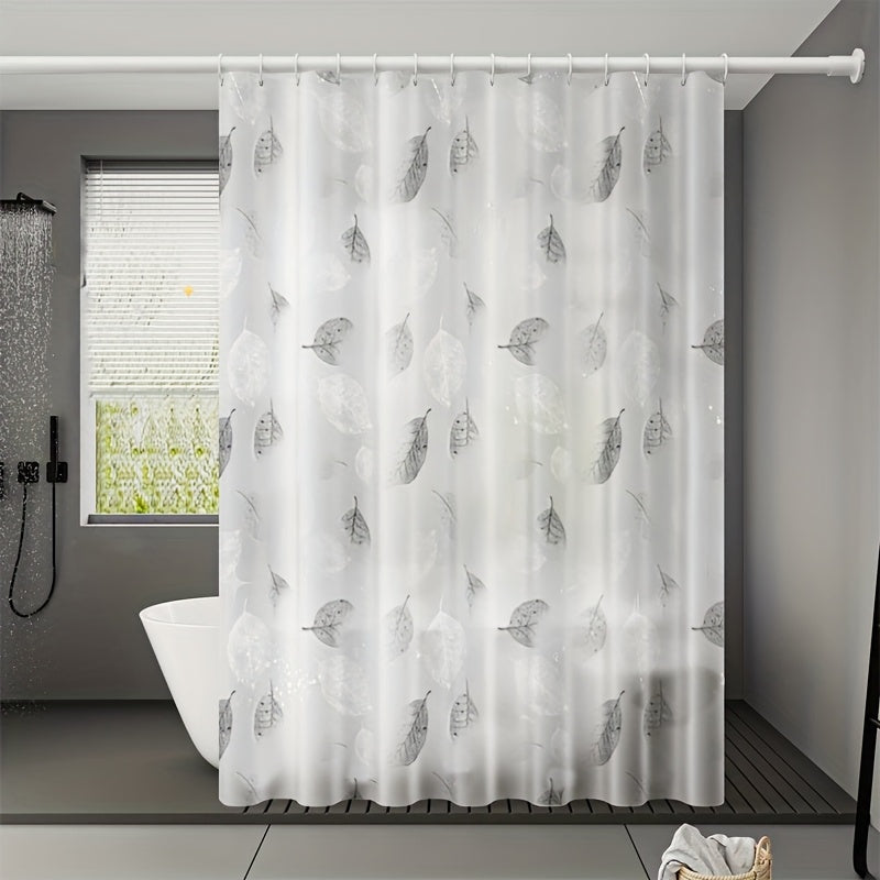 Rideau de douche PVC à motif semi-transparent moderne