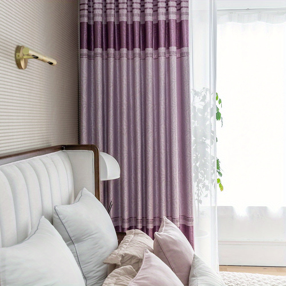 Rideau occultant jacquard vintage motif géométrique pour salon et chambre