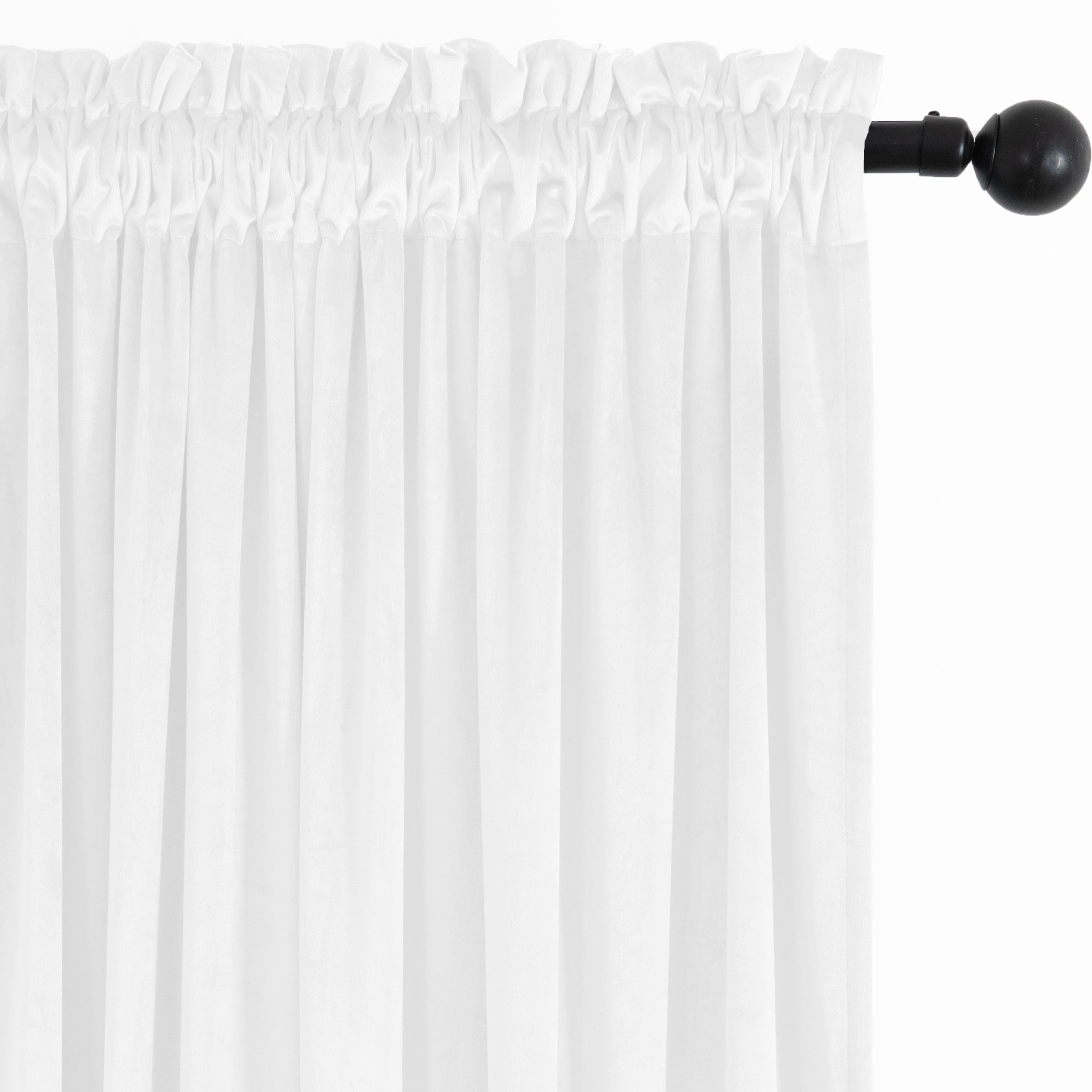 Rideau velours thermique et tamisant en polyester pour chambre et salon