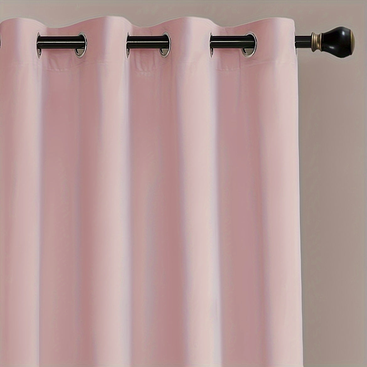 Rideaux velours tamisants à œillets style français (2 panneaux)