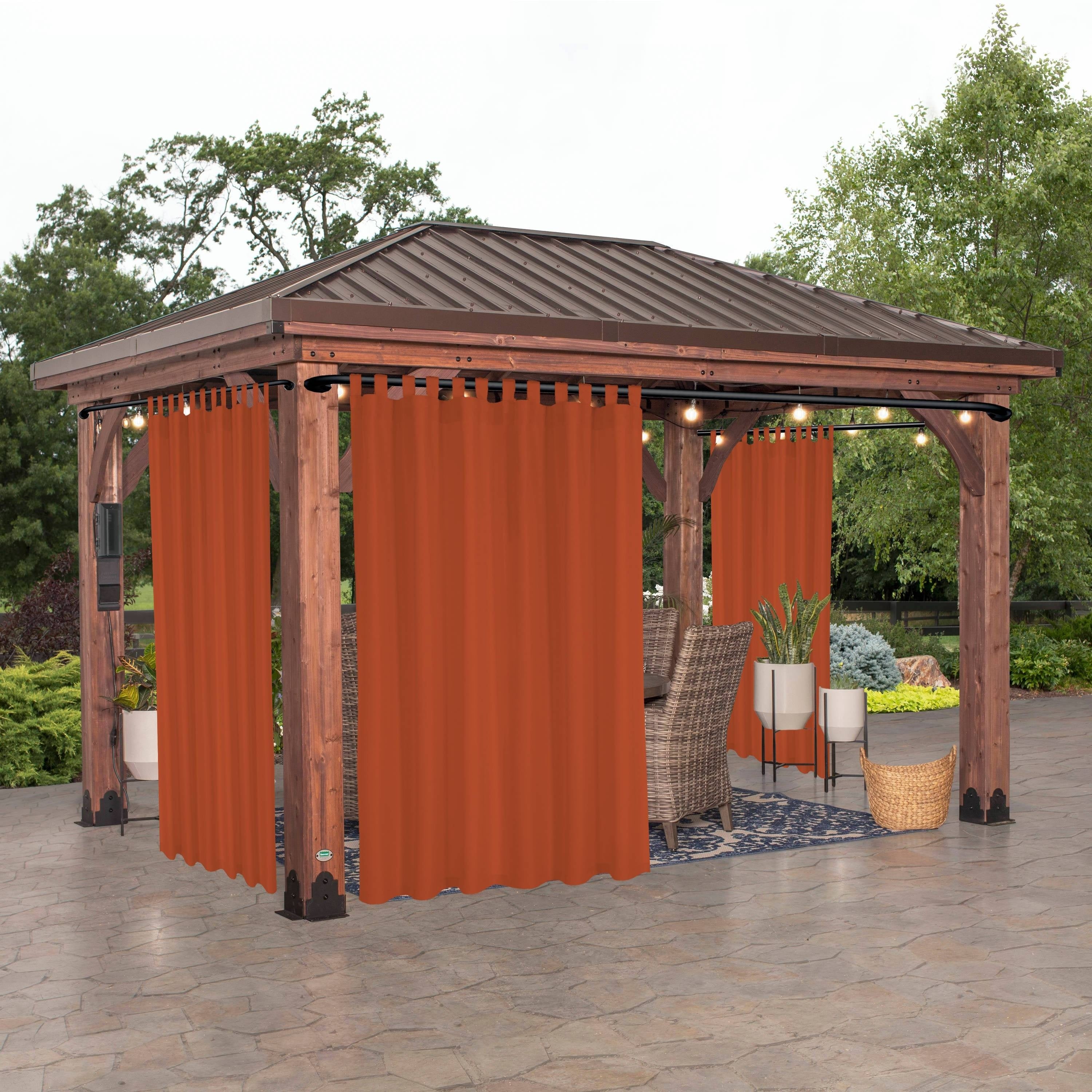 Rideau extérieur occultant pour pergola et terrasse – 1 panneau