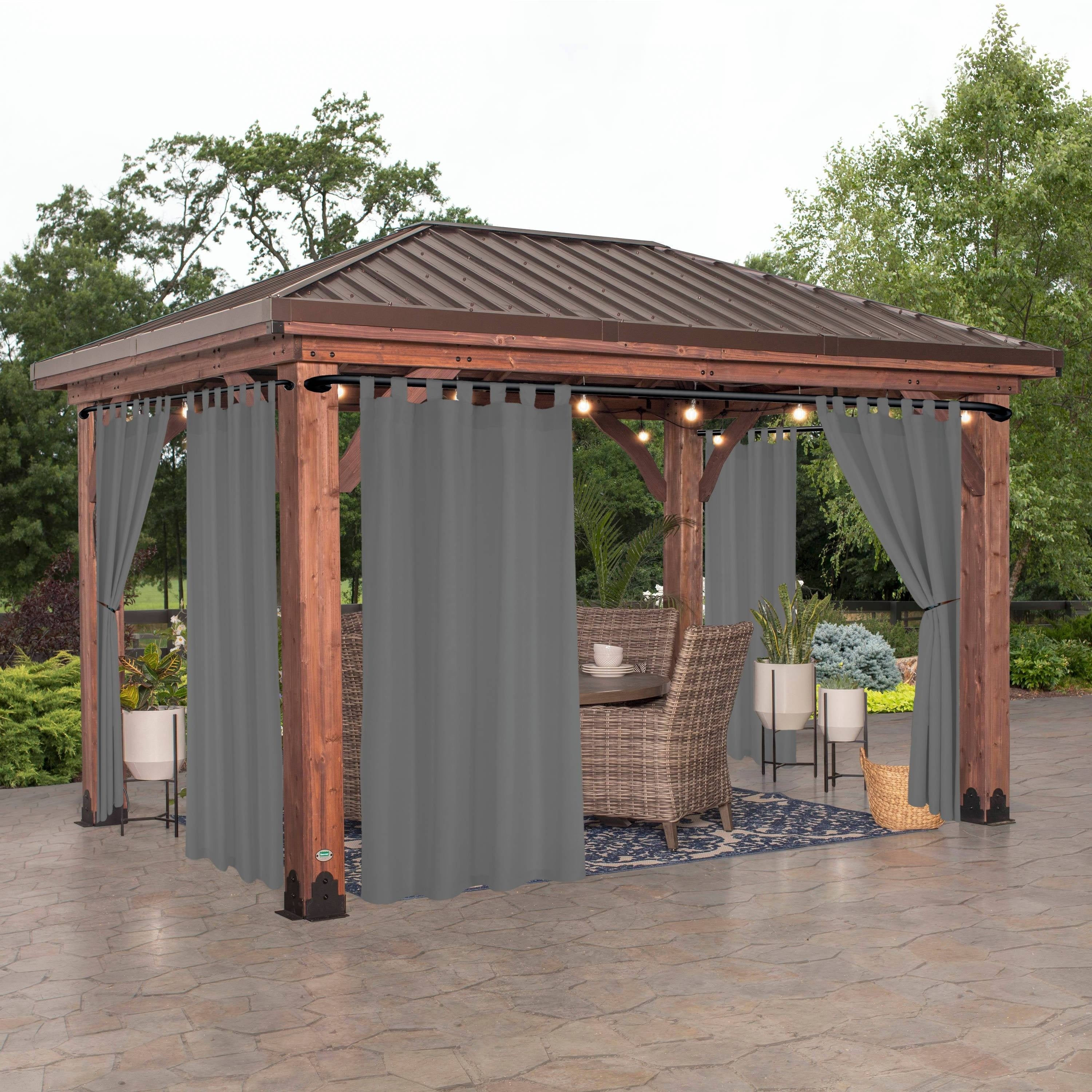 Rideau extérieur occultant pour pergola et terrasse – 1 panneau