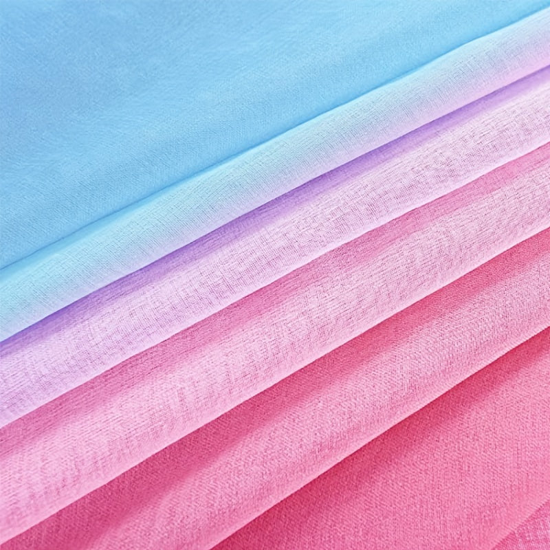 Rideau voilage dégradé ombré en polyester tamisant pour salon et chambre