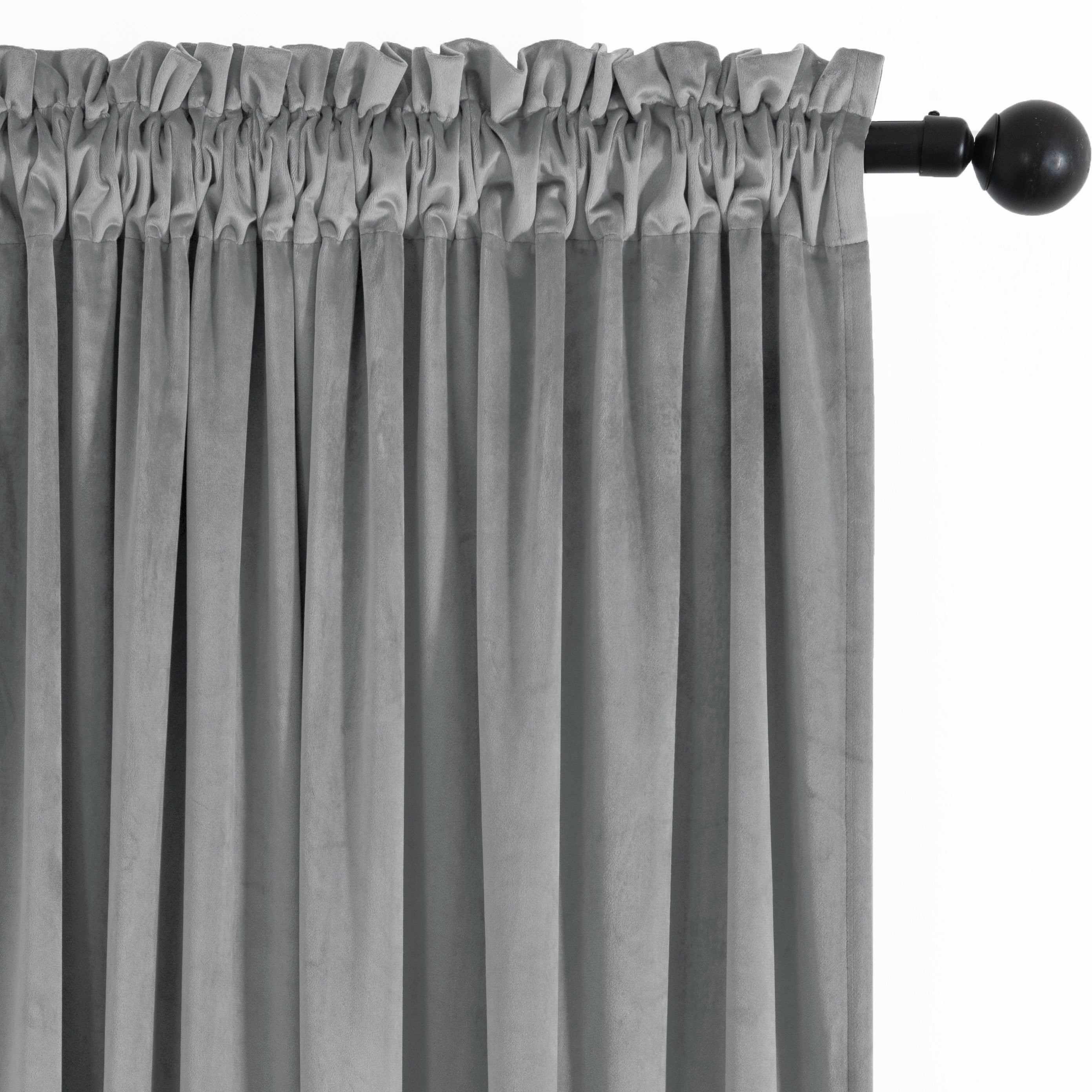 Rideau velours thermique et tamisant en polyester pour chambre et salon