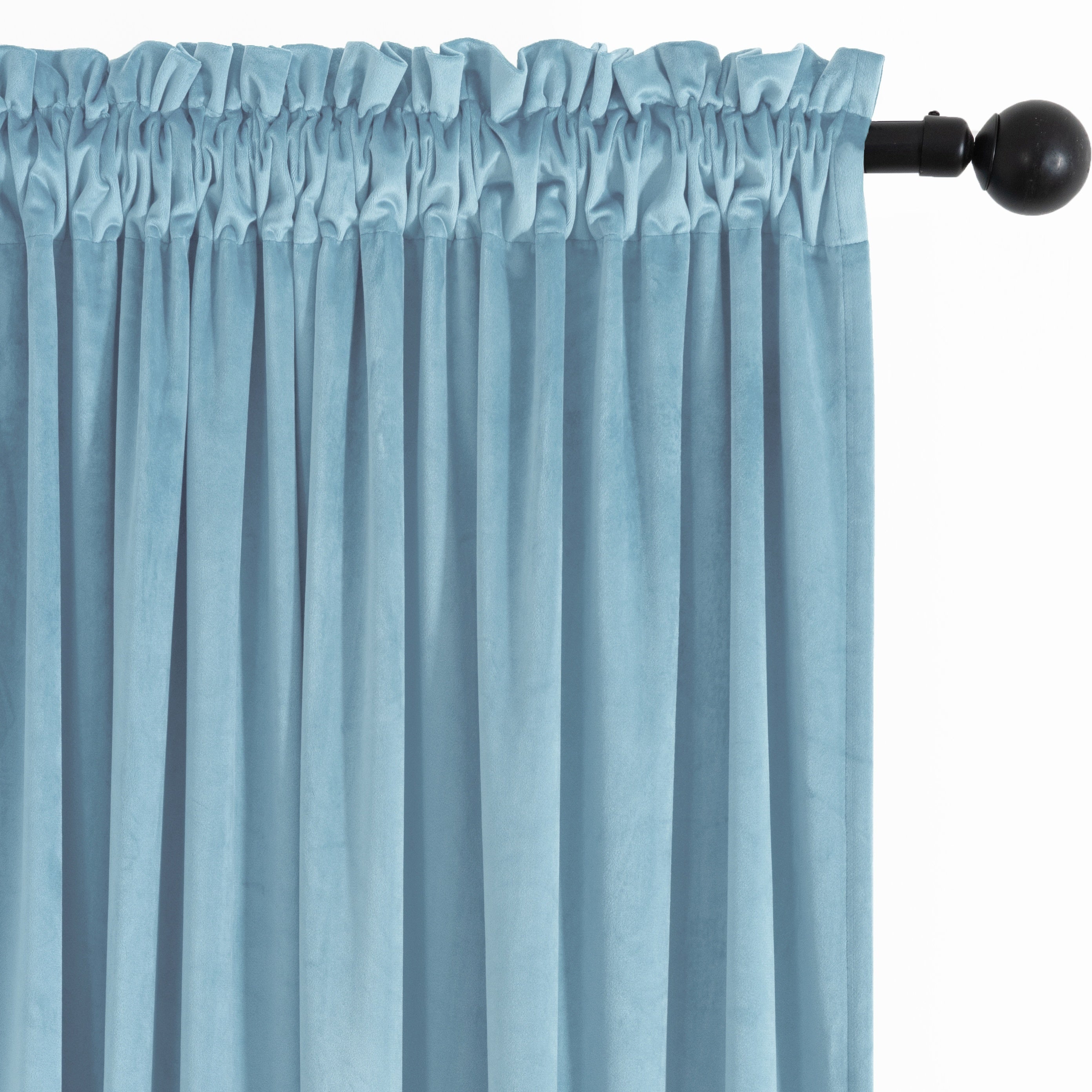 Rideau velours thermique et tamisant en polyester pour chambre et salon