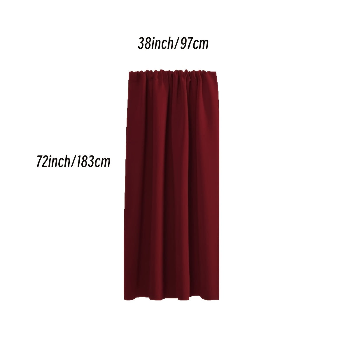 Rideau occultant thermique en polyester avec passage tringle, idéal salon et chambre