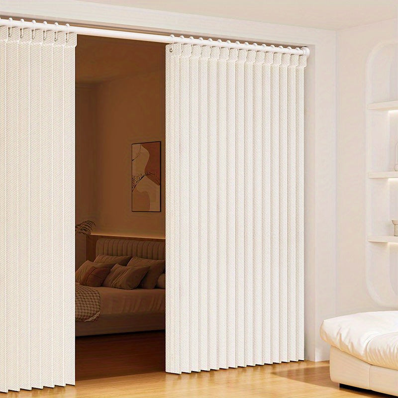 Rideau porte plissé occultant moderne en polyester ripplefold (1 panneau)