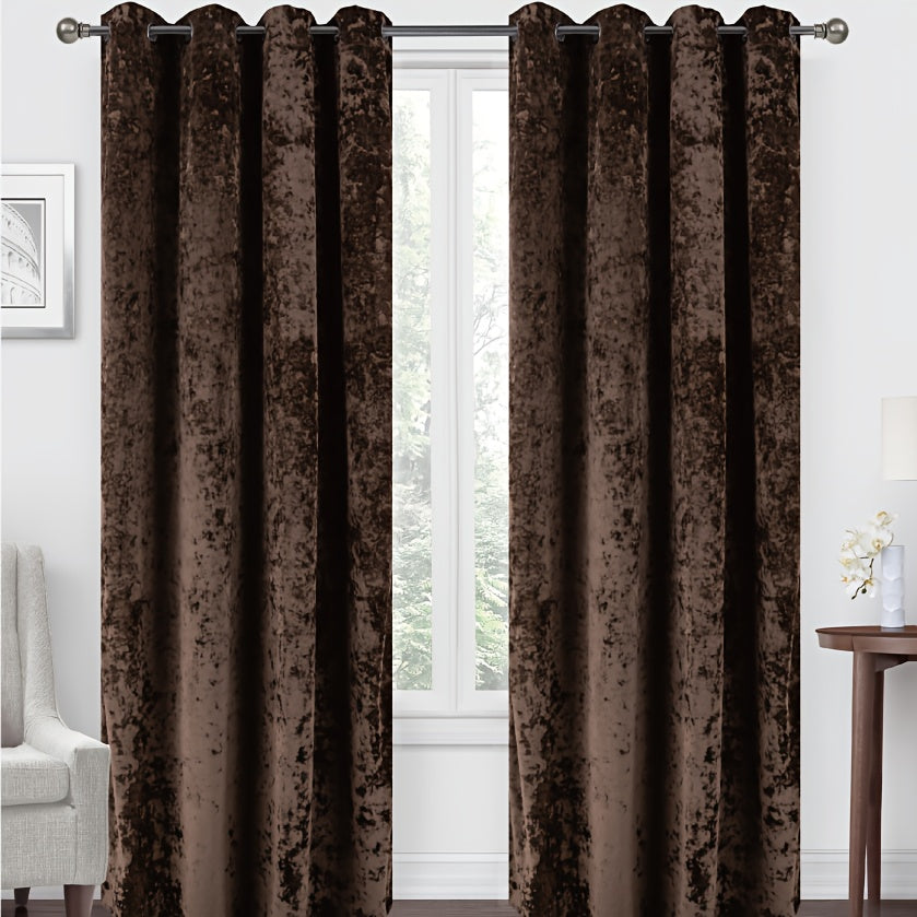 Rideau occultant en velours épais 140x260 cm pour chambre