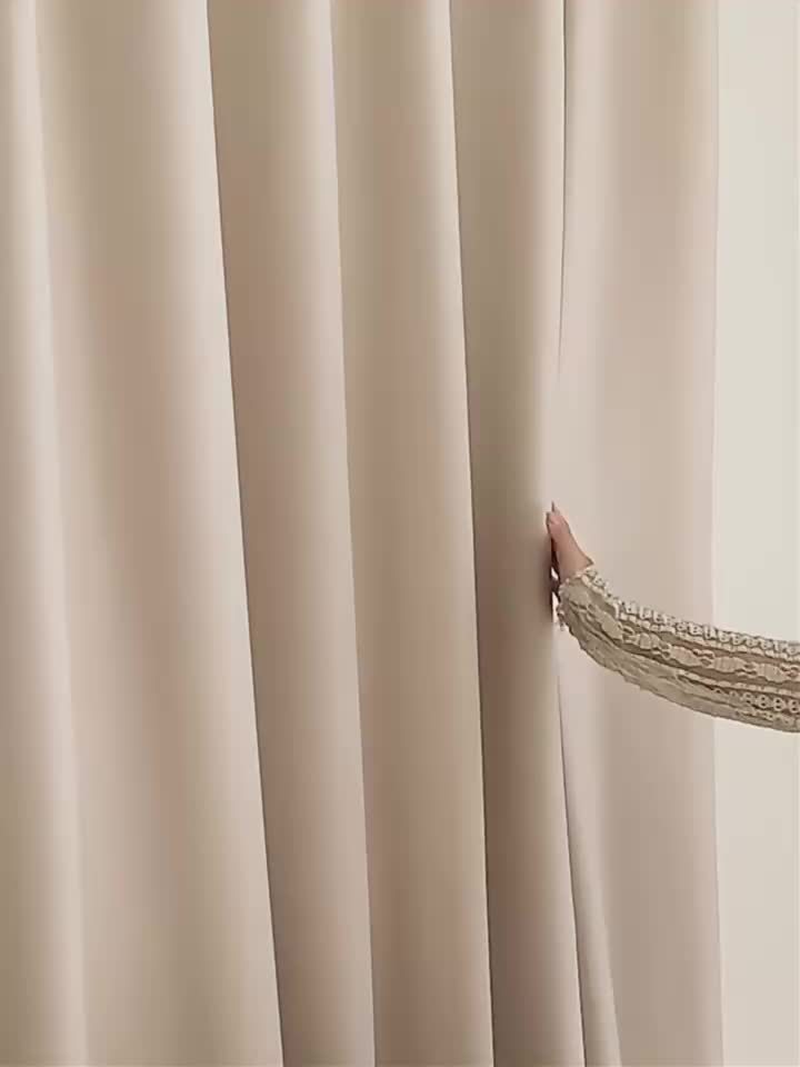 Rideaux occultants 100 % blackout à œillets – lot de 4 panneaux pour chambre et salon