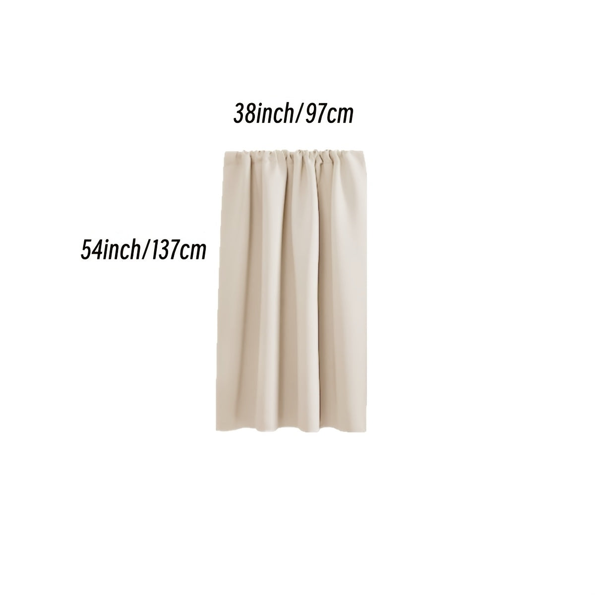 Rideau occultant thermique en polyester avec passage tringle, idéal salon et chambre