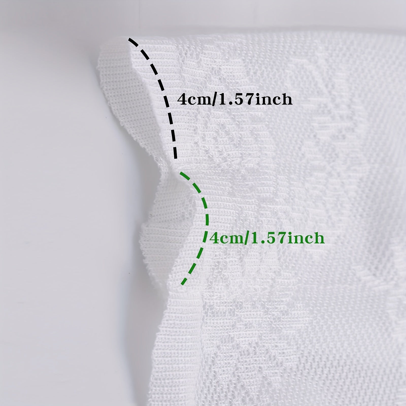 Rideau porte fenêtre en dentelle blanche semi-opaque à double passe-tringle
