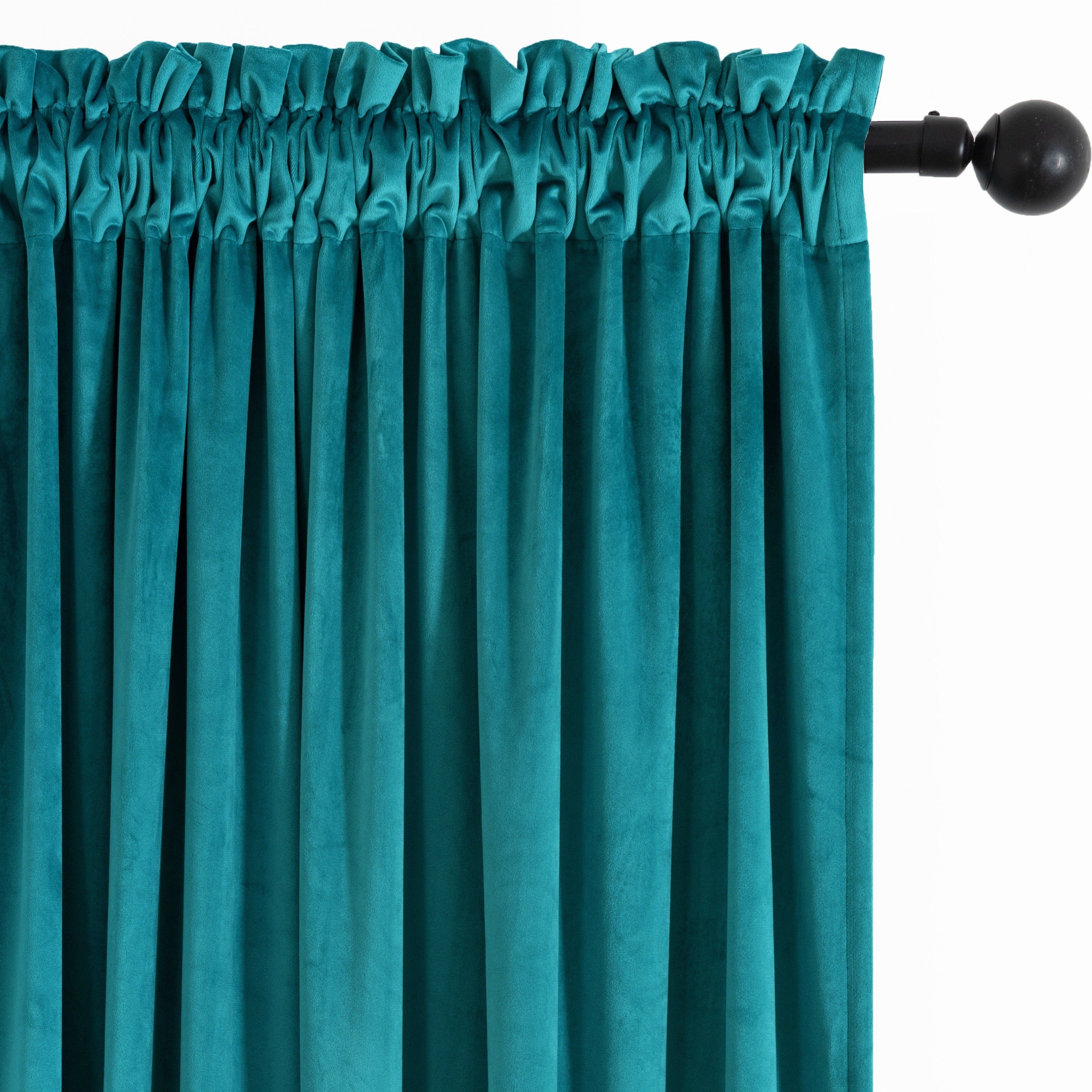 Rideau velours thermique et tamisant en polyester pour chambre et salon