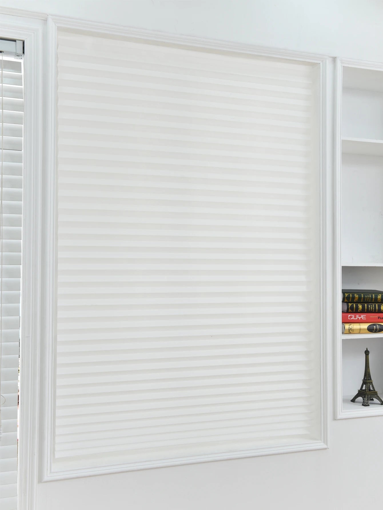 Stores plissés adhésifs – Protection solaire, filtre de lumière, installation facile sans perçage