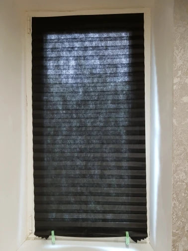 Stores plissés adhésifs – Protection solaire, filtre de lumière, installation facile sans perçage