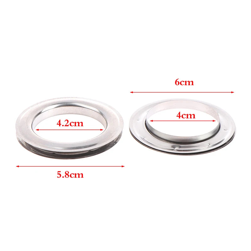 Anneaux pour rideaux en métal | 10/30/60 Paires | 4 cm de diamètre intérieur