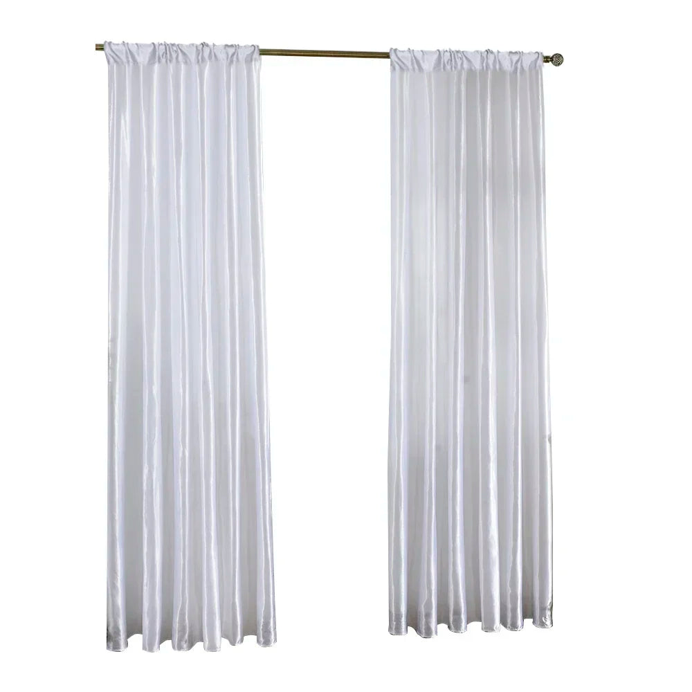 Rideau voilage coloré polyester semi-occultant moderne pour salon ( 1 pièce )