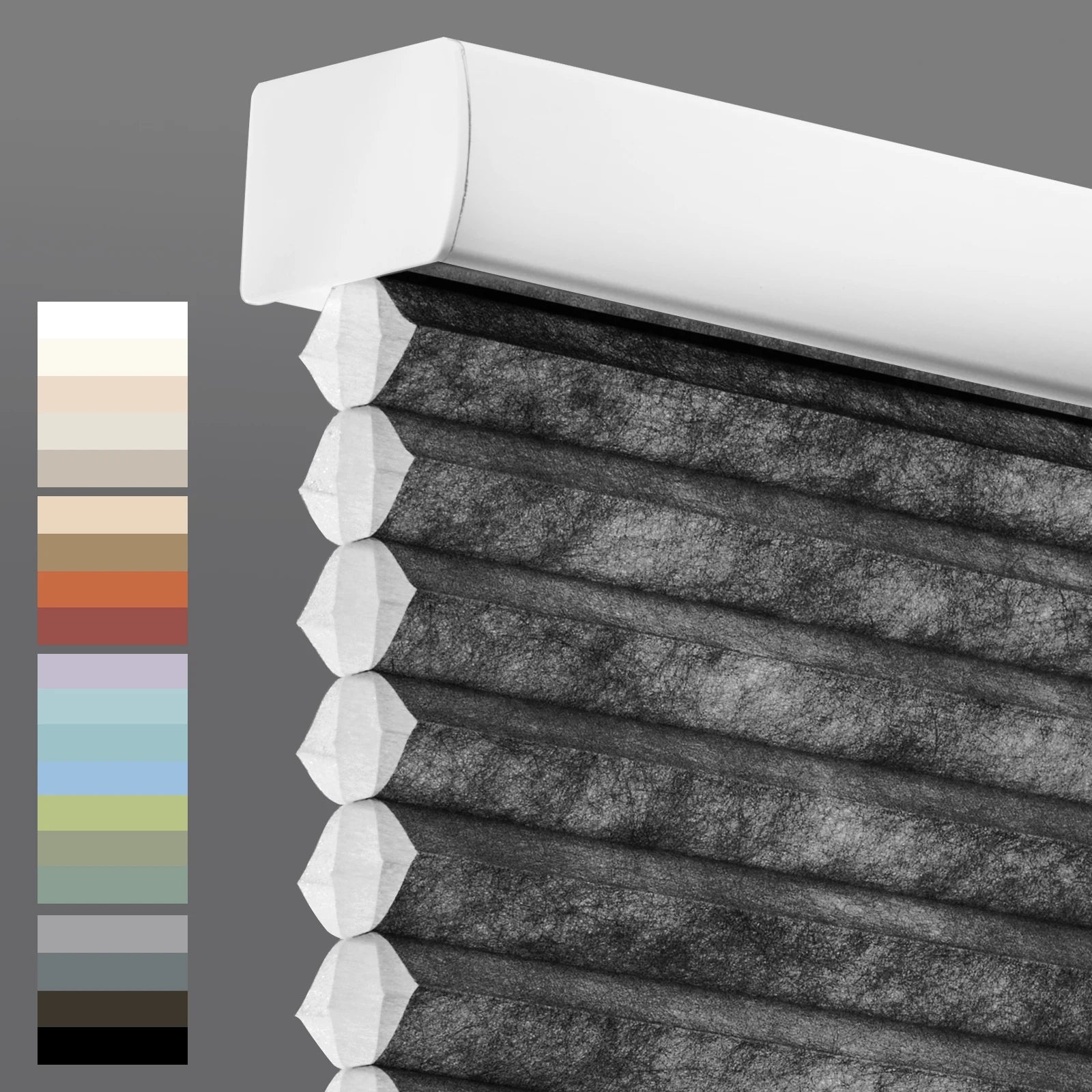 Stores cellulaires sans cordon – Protection de la vie privée, filtre de lumière, stores pliés en polyester, taille personnalisée