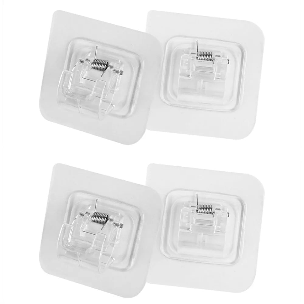 Tringle extensible à pression sans perçage en métal réglable pour rideau et placard