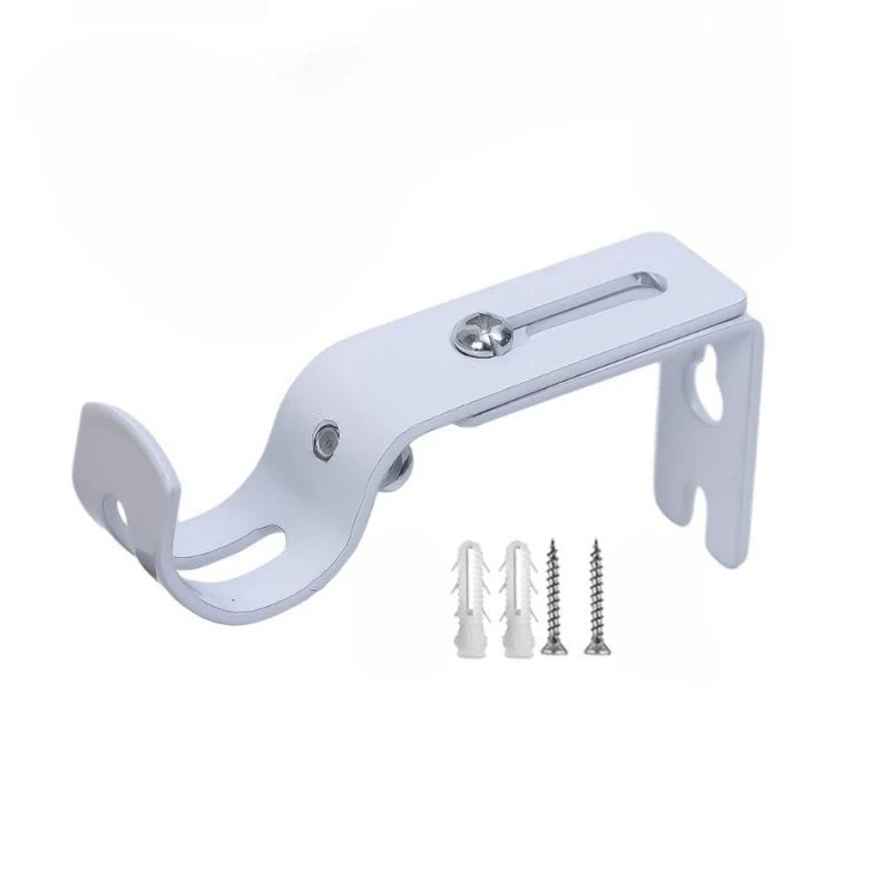 Support métallique ajustable pour tringle à rideaux