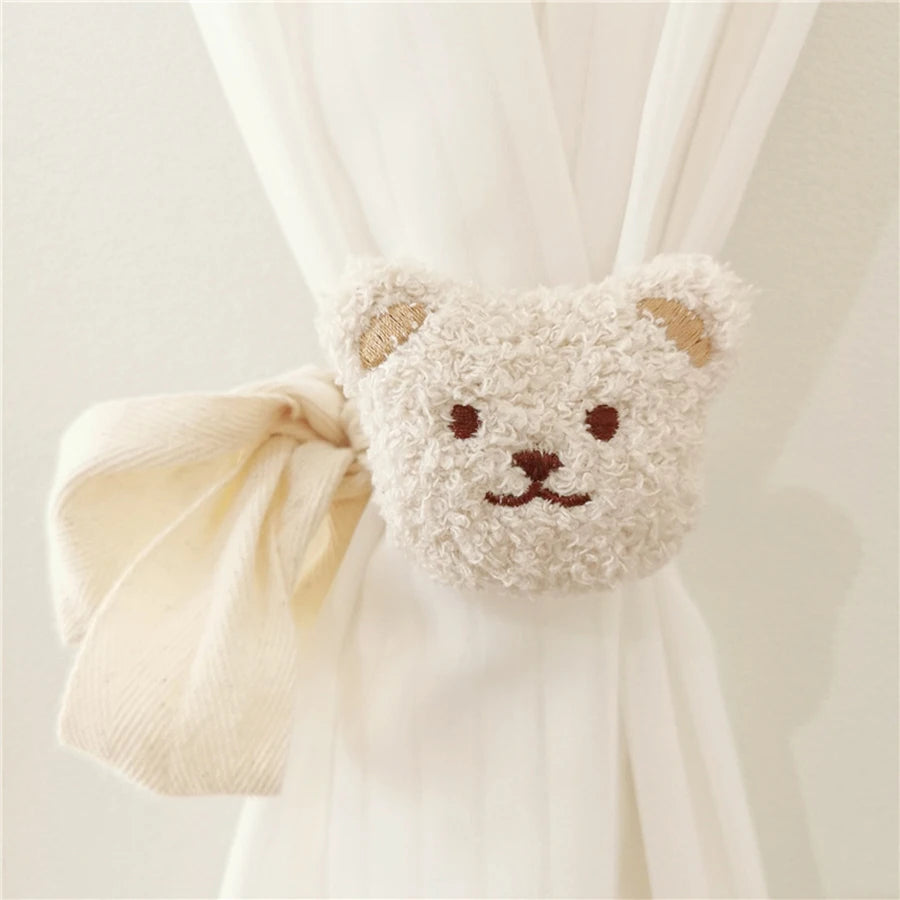Embrasse de rideau ours en peluche pour décoration de chambre enfant
