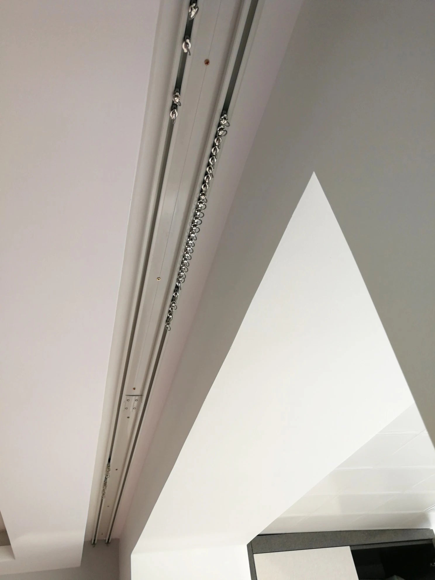 Tringle à rideaux en alliage d'aluminium Champagne Gold avec roulettes métalliques – Double rail pour installation au plafond