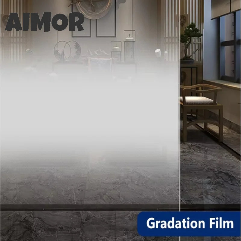 Film de fenêtre adhésif semi-privatif blanc à points - Film décoratif pour vitrage, protection UV, isolation thermique