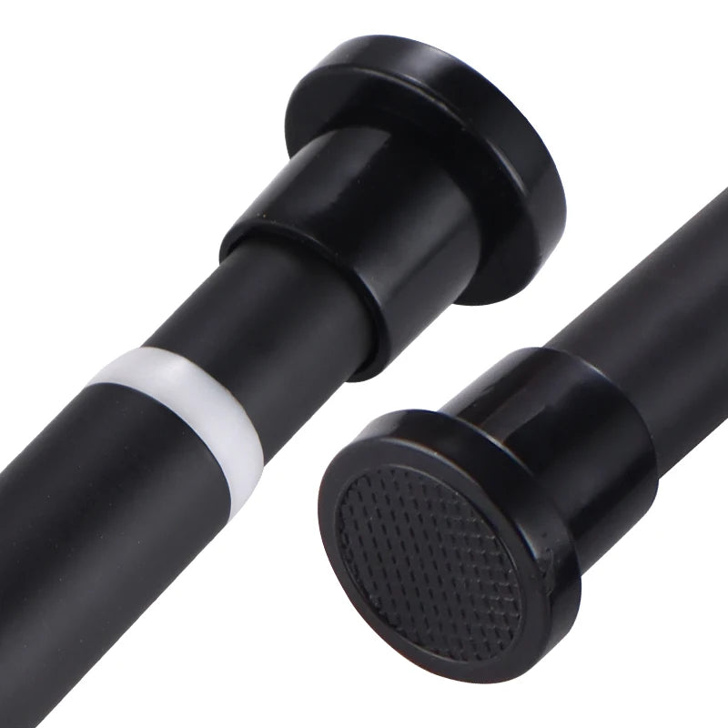Tringle télescopique sans perçage en acier inoxydable extensible pour rideau et douche