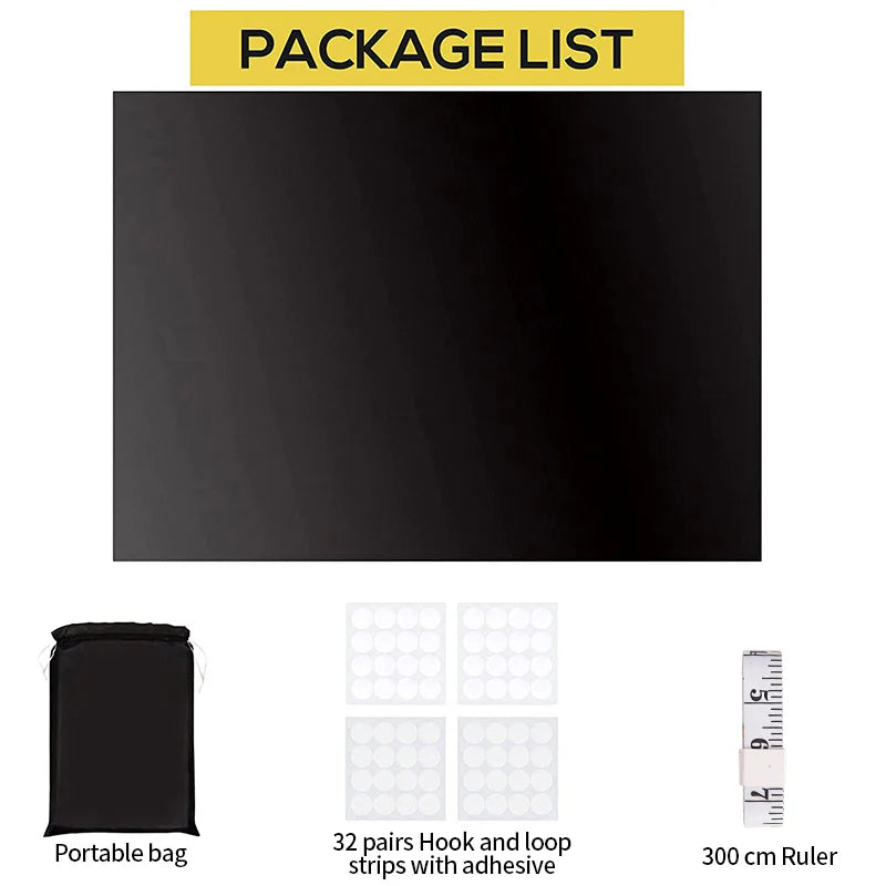 Rideau occultant adhésif 100% polyester thermique sans perçage pour fenêtre chambre