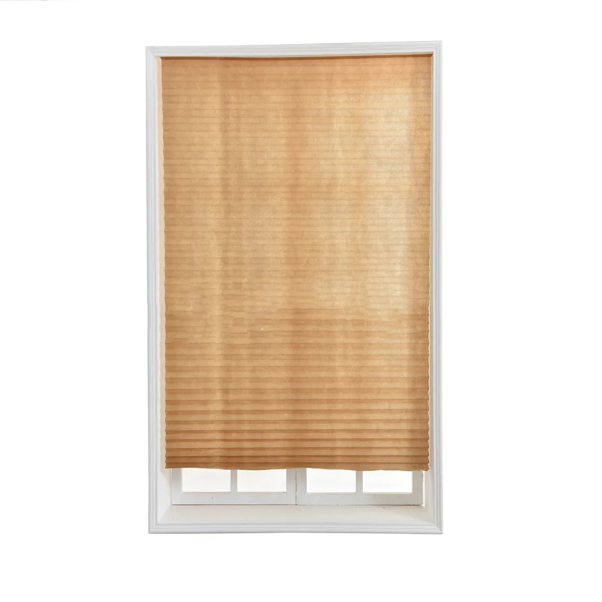 Store plissé adhésif occultant sans perçage tissu non tissé pour fenêtre cuisine et balcon