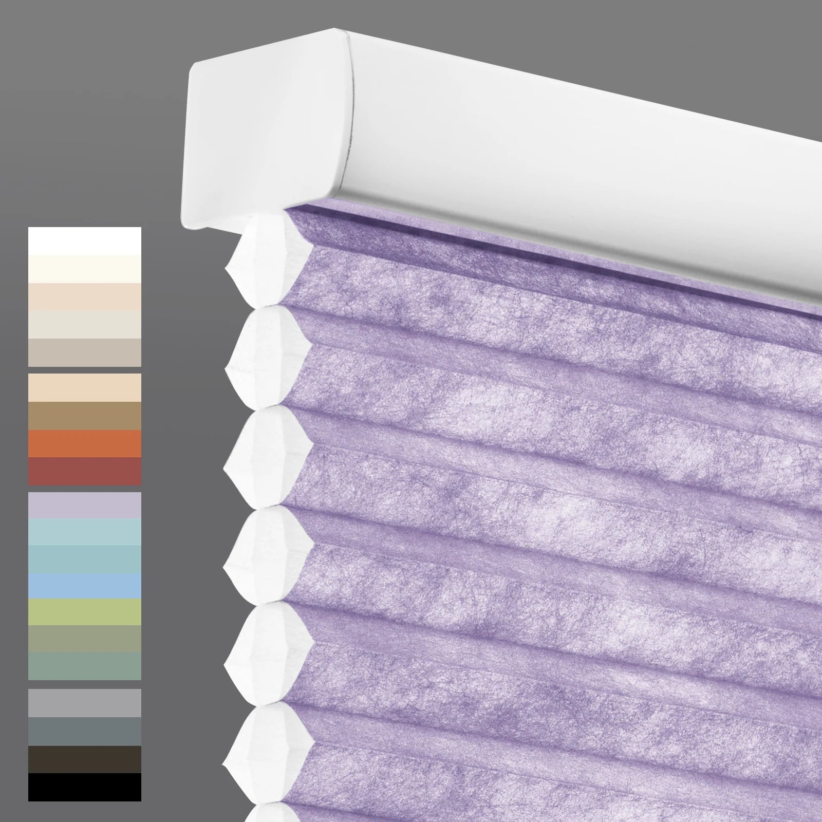 Stores cellulaires sans cordon – Protection de la vie privée, filtre de lumière, stores pliés en polyester, taille personnalisée