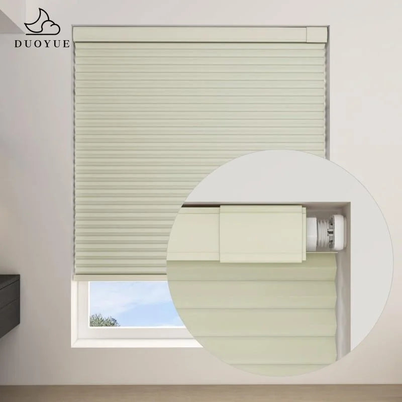 Store cellulaire occultant sans perçage thermique sur mesure sans fil pour fenêtre