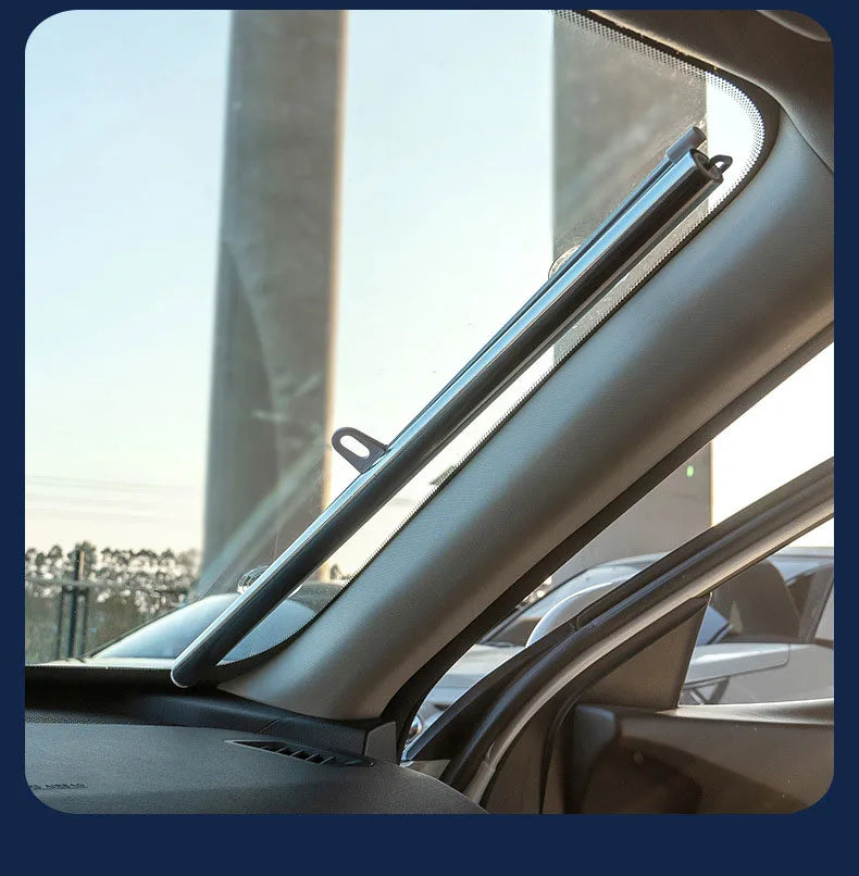 Store enrouleur à ventouse rétractable pour fenêtre – Protection solaire, installation facile