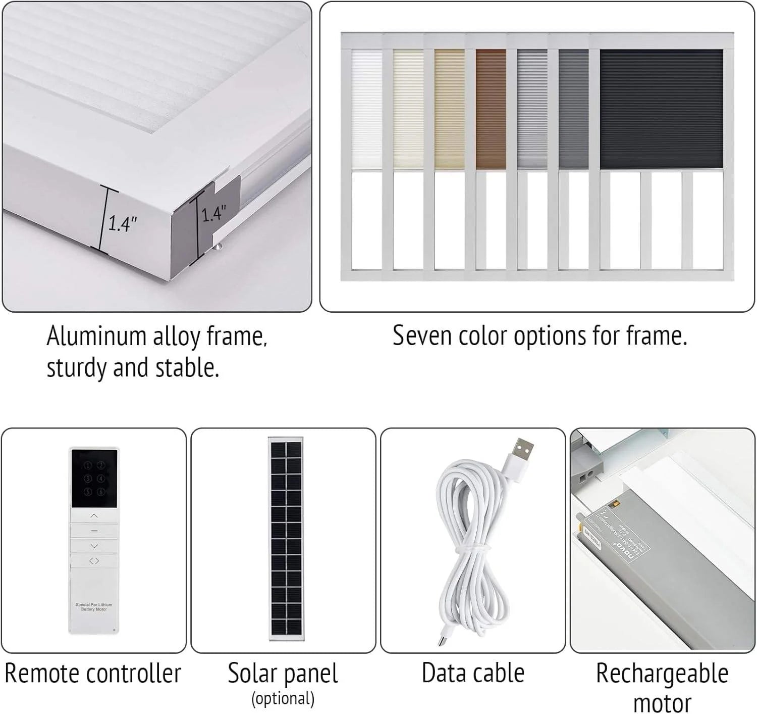 Store cellulaire occultant motorisé pour fenêtre de toit isolation thermique sur mesur