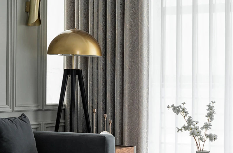 Rideau occultant jacquard multicolore épais pour salon et chambre