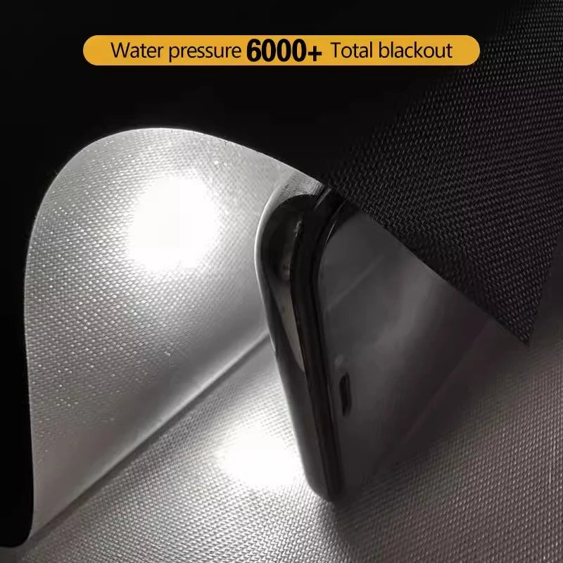 Rideau occultant adhésif 100% polyester thermique sans perçage pour fenêtre chambre