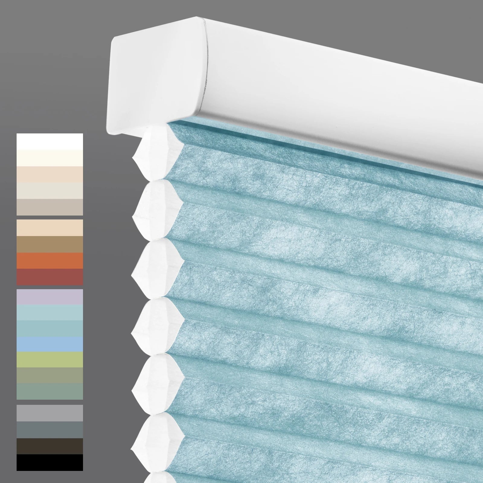 Stores cellulaires sans cordon – Protection de la vie privée, filtre de lumière, stores pliés en polyester, taille personnalisée