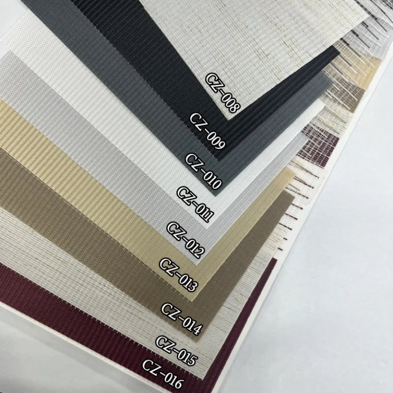 Store zébré manuel en tissu Picasso – Stores à ressorts, personnalisables, pour fenêtres françaises