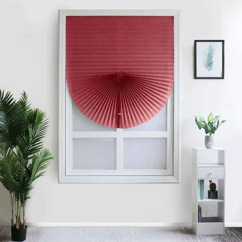 Store plissé adhésif occultant sans perçage tissu non tissé pour fenêtre cuisine et balcon
