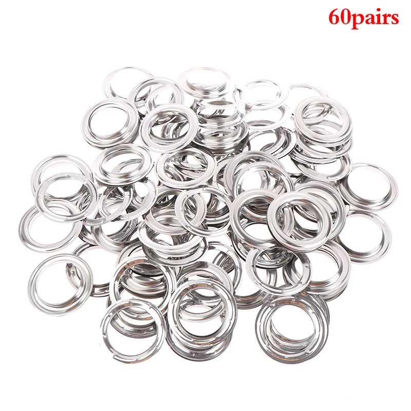 Anneaux pour rideaux en métal | 10/30/60 Paires | 4 cm de diamètre intérieur