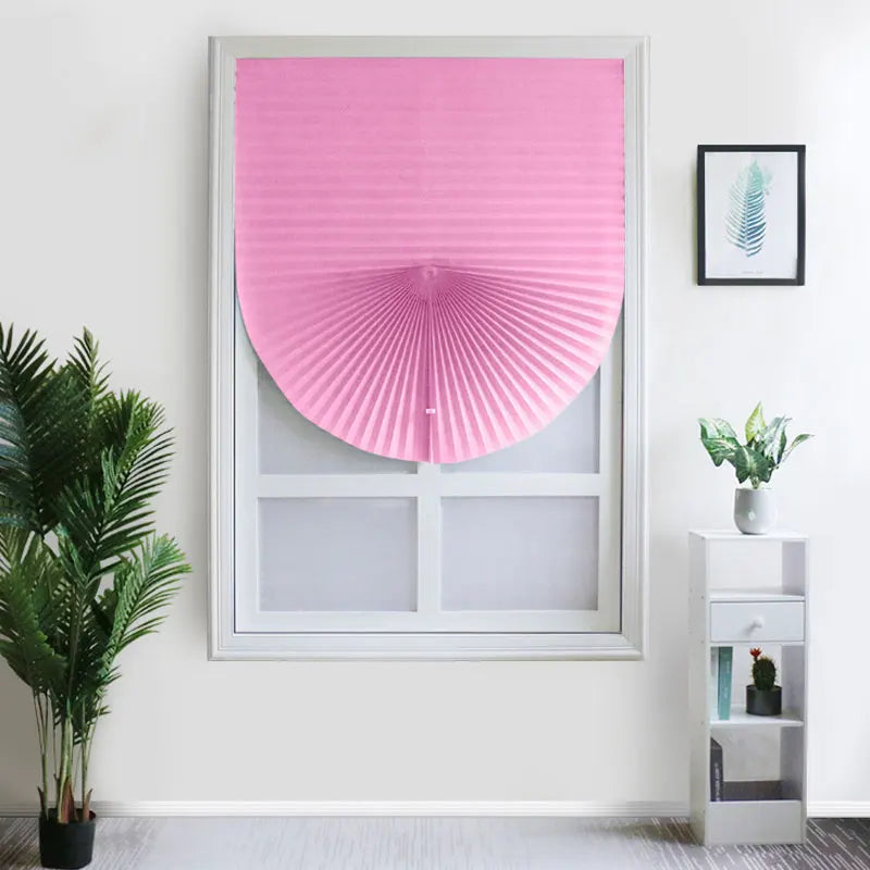Store plissé adhésif occultant sans perçage tissu non tissé pour fenêtre cuisine et balcon