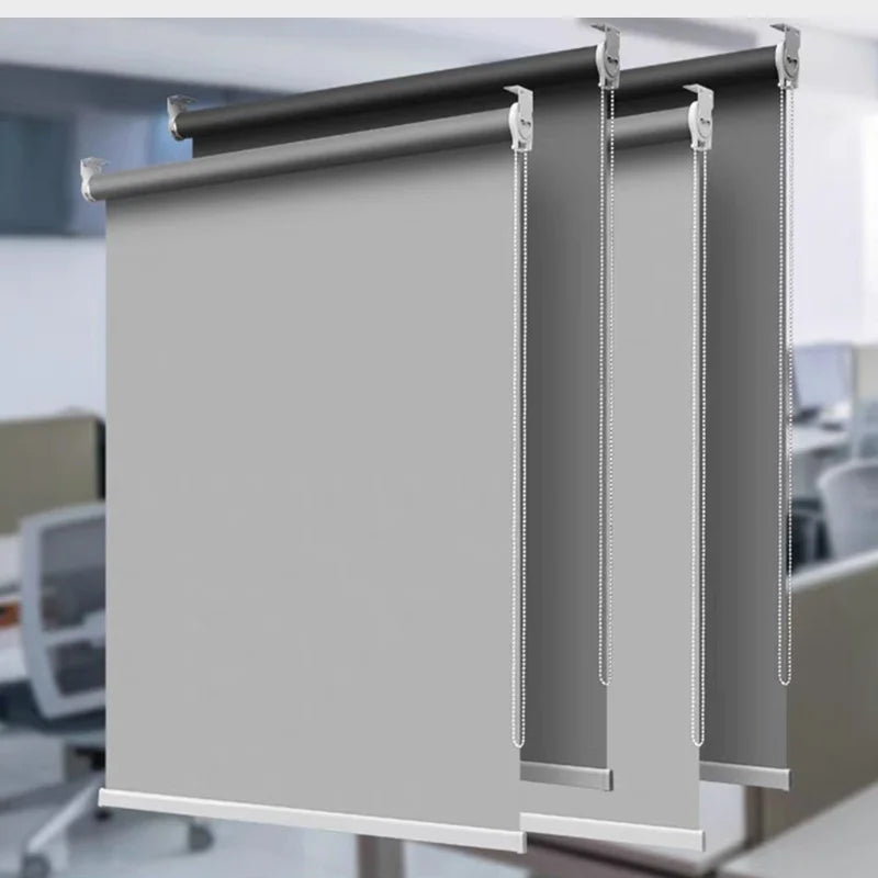 Store enrouleur occultant 100% tissu imperméable pour fenêtre et bureau