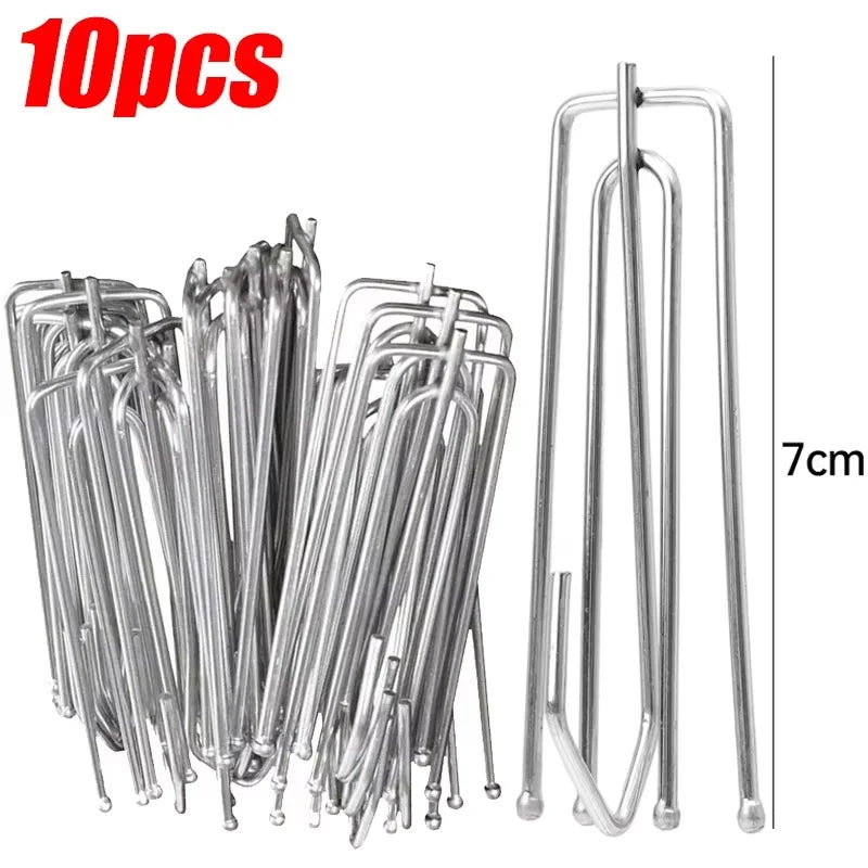 Lot de 10/20/30/50/100 crochets pour rideaux en métal inoxydable (Pinces pour plis de rideaux)