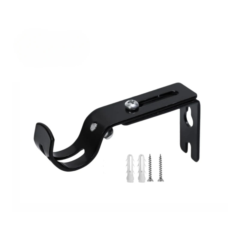 Support métallique ajustable pour tringle à rideaux