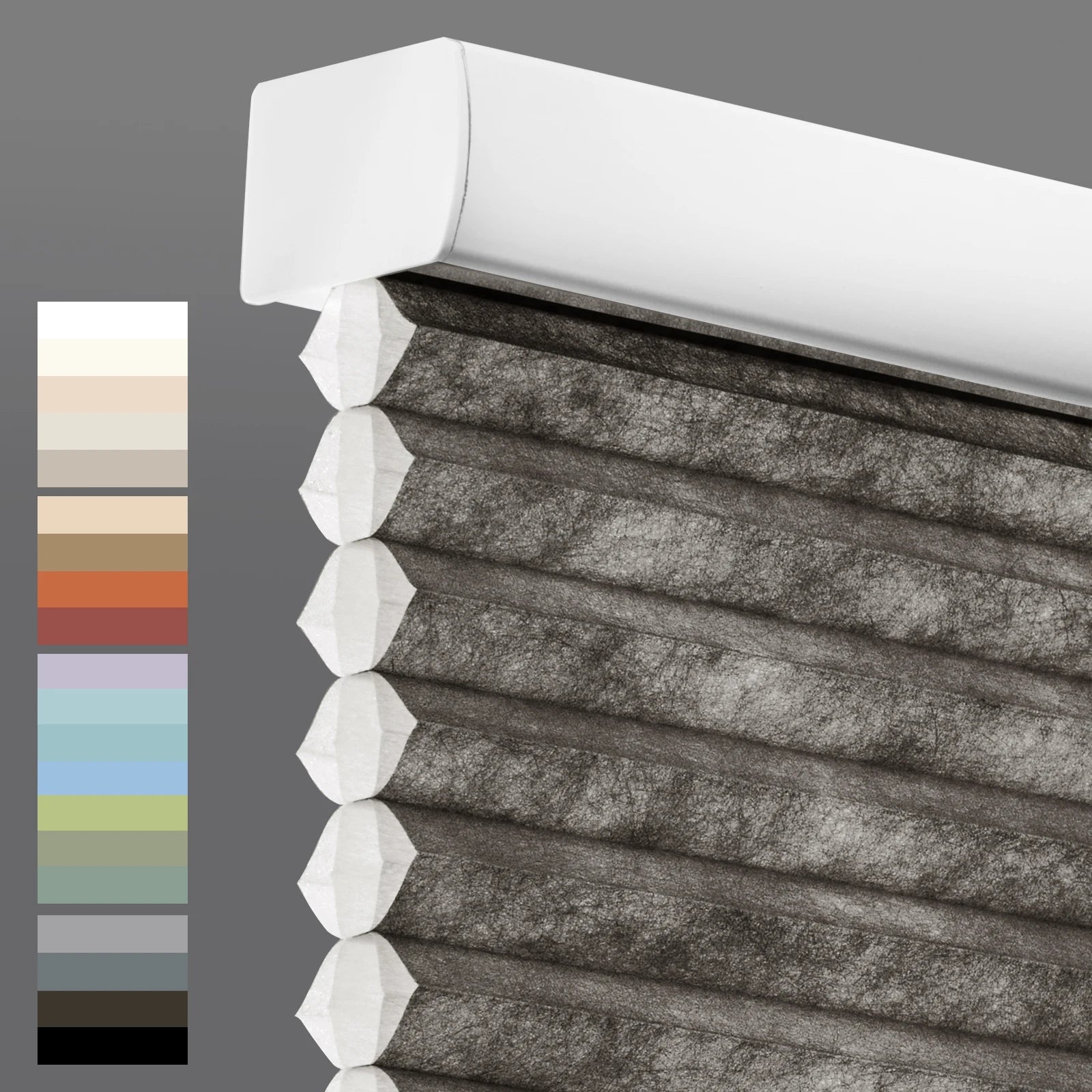 Stores cellulaires sans cordon – Protection de la vie privée, filtre de lumière, stores pliés en polyester, taille personnalisée