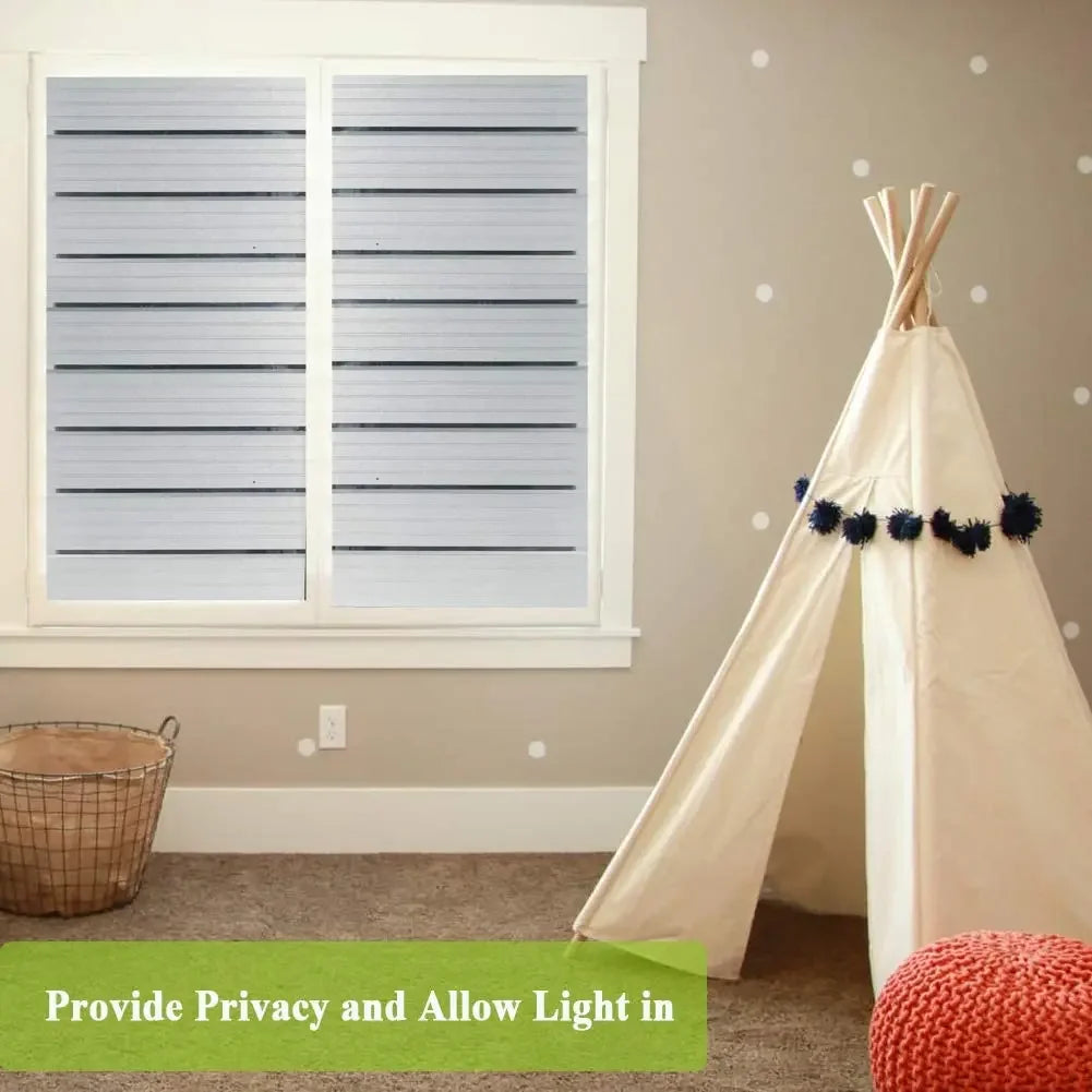 Film adhésif pour vitres | Rayures larges | Protection de la vie privée | Isolation thermique et UV